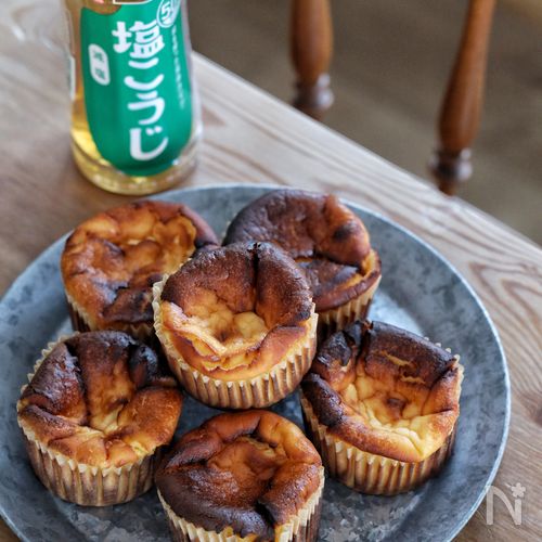 焼くまで5分！混ぜるだけ！【塩こうじミルクチーズケーキ】