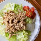 『茹で鶏と白菜のバンバンジー風サラダ』ヘルシー☆