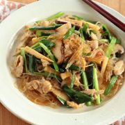 豚肉とはるさめのオイスター炒め