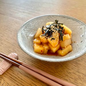 グリーンラテの作ってみた!投稿(大根キムチ『腸活に嬉しいおつまみ♪』)
