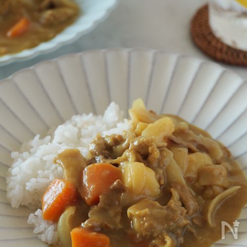 市販のルー不使用☆体に優しい米粉ポークカレー