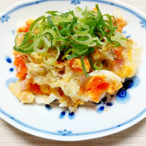 よっこの作ってみた!投稿(かつお節香る♪【和風ベーコンポテトサラダ】)