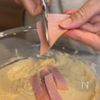 朝ごはんにもおやつにも!【ハムチーズ蒸しパン】の工程2