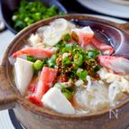 【包丁いらず】5分で！ふんわり卵と豆腐、カニかまの春雨スープ
