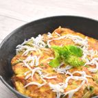 菜の花としらすのスペイン風オムレツ