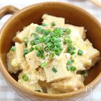 節約おかず。厚揚げと卵の中華炒め