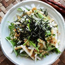 《居酒屋風》大人も子供も大好き♪大根と水菜の味噌ドレサラダ