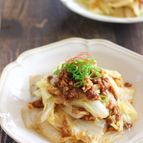 とろみ失敗なし！白菜の甘辛そぼろ炒め