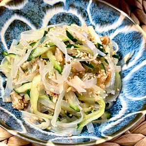 michuの作ってみた!投稿(【きゅうりとツナの梅ポン春雨サラダ】かなり美味しーヘルシー♪)
