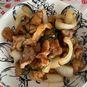 万福の作ってみた!投稿(【ご飯がすすむ！豚こまと大葉のうま味噌バター炒め】)