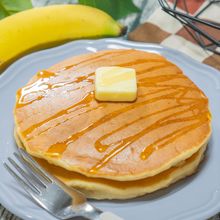 【バナナホットケーキ】混ぜて焼くだけ！バナナの香りが最高！