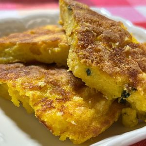 すばるの作ってみた!投稿(フワもちっ♪豆腐かぼちゃパンケーキ)