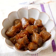 【こんにゃくの甘辛煮】植物油・砂糖不使用