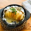 モッツァレラチーズとカレーのハッセルバックポテトの工程6