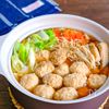 ふんわり鶏団子の醤油ちゃんこ鍋