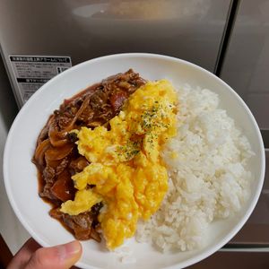 ケの作ってみた!投稿(【とろたまオムハヤシ】ルウ不要♡胃袋を掴む愛情ごはん♬)
