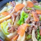 トロっと白菜が美味＊丼にも＊牛肉と白菜のオイスター煮