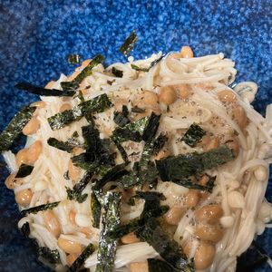 ミントミントの作ってみた!投稿(えのきと納豆の海苔ポン和え)