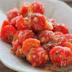 トマトの梅みそ和え。ごくごく飲める！混ぜるだけ3分でつまみ