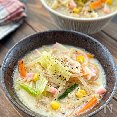 【簡単コクうま♡】具だくさん！ちゃんぽん風スープ