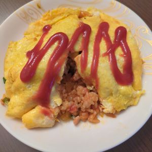 たりおの作ってみた!投稿(しっとりタイプの熱々鉄板オムライス)