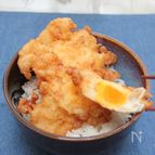 冷凍卵のサクサク天ぷら丼