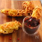 ホットチョコディップのパスタチュロス
