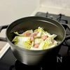 白菜とベーコンのやさしいミルクスープの工程2