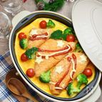 食卓で簡単たのし～！ホットプレートdeビッグオムライス