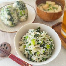 小松菜わかめごはん