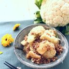 カリフラワーと油揚げのそぼろ煮