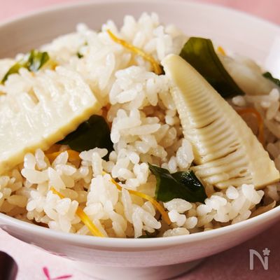 春香る♪タケノコとわかめの炊き込みご飯