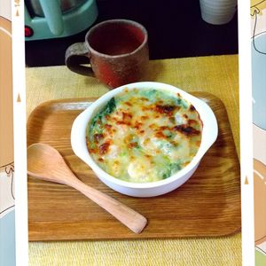 チョロリスの作ってみた!投稿(【ベーコンとほうれん草のえびドリア】とにかく簡単に作れる！！)