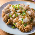 サクッと揚げ焼き『鶏もも竜田焼きおろしポン酢がけ』