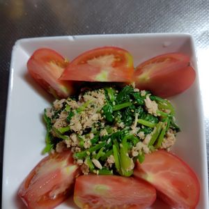 646469の作ってみた!投稿(5分で作れる！【ほうれん草とツナの旨塩ナムル】)