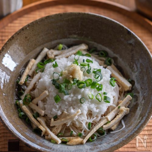 【とろろもずくそうめん】ひんやり♪