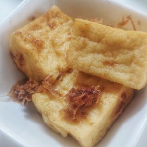 オレンジの作ってみた!投稿(レンジで5分！【おかかバター厚揚げ】)