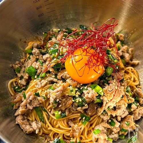 【香り大爆発】台湾まぜそうめん
