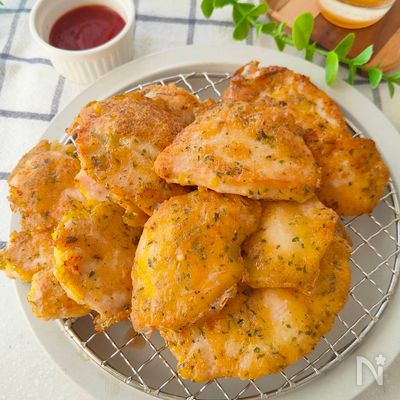 鶏むね肉で柔らかチキンピカタ