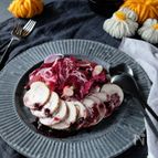 スパイシー鶏ハムでハロウィンサラダ