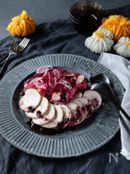 スパイシー鶏ハムでハロウィンサラダ