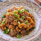 ［こんにゃくの葱生姜煮］味しみしみうま♡経済的なおかず！簡単