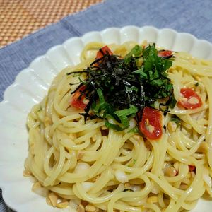 ヴェルの作ってみた!投稿(【納豆スパゲッティ】隠し味でさっぱり♪)