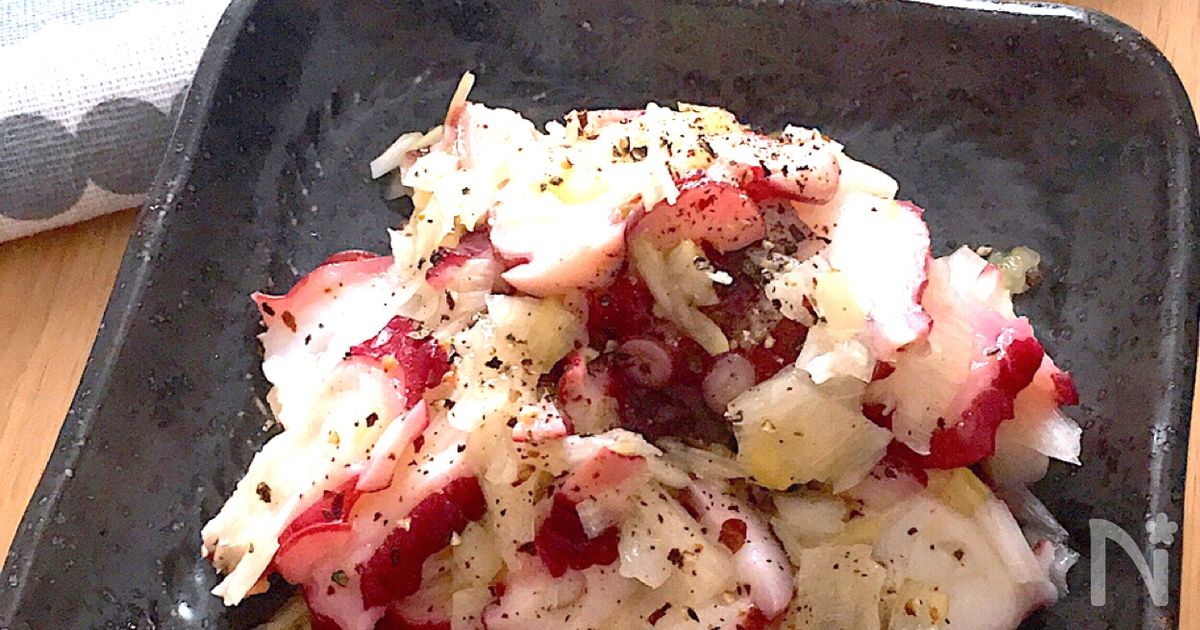 おつまみにぴったり 簡単 たこのねぎまみれ By ともきーた 伊藤 智子 レシピサイト Nadia ナディア プロの料理家のおいしい レシピ