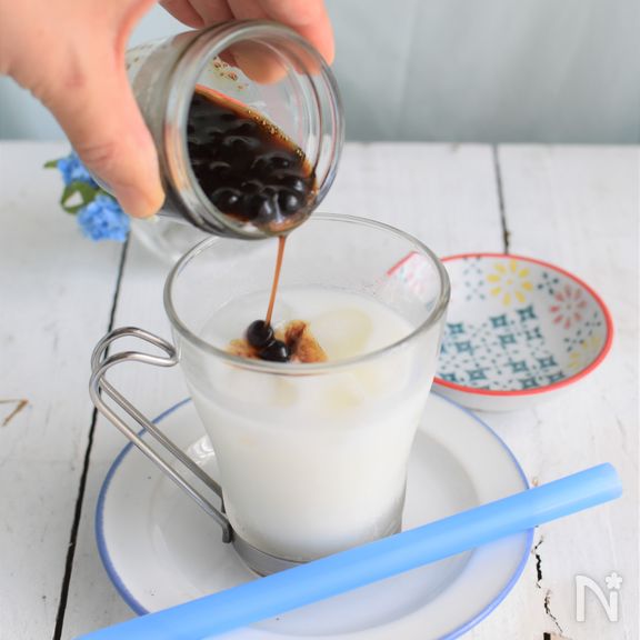 黒糖タピオカミルク〜噛むほどに美味！もっちりしみ込み系〜