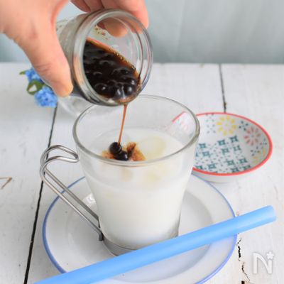 黒糖タピオカミルク〜噛むほどに美味!もっちりしみ込み系〜
