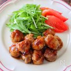 丸めて焼くだけラクうまおかず！豚こまボールの甘酢あん