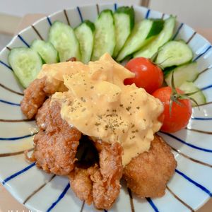 あーちゃん·͜· ♡の作ってみた!投稿(揚げないよ～♪絶品タルタルたっぷりチキン南蛮♪)
