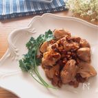 ナッツの食感最高♡鶏もも肉のさっぱりナッツだれ
