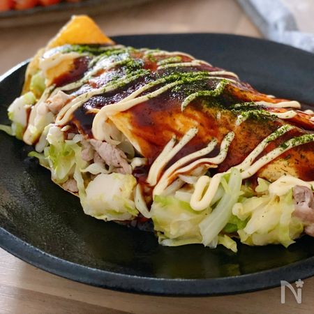お正月で余ったお餅で 餅入りとんぺい焼き By みいこ レシピサイト Nadia ナディア プロの料理家のおいしいレシピ